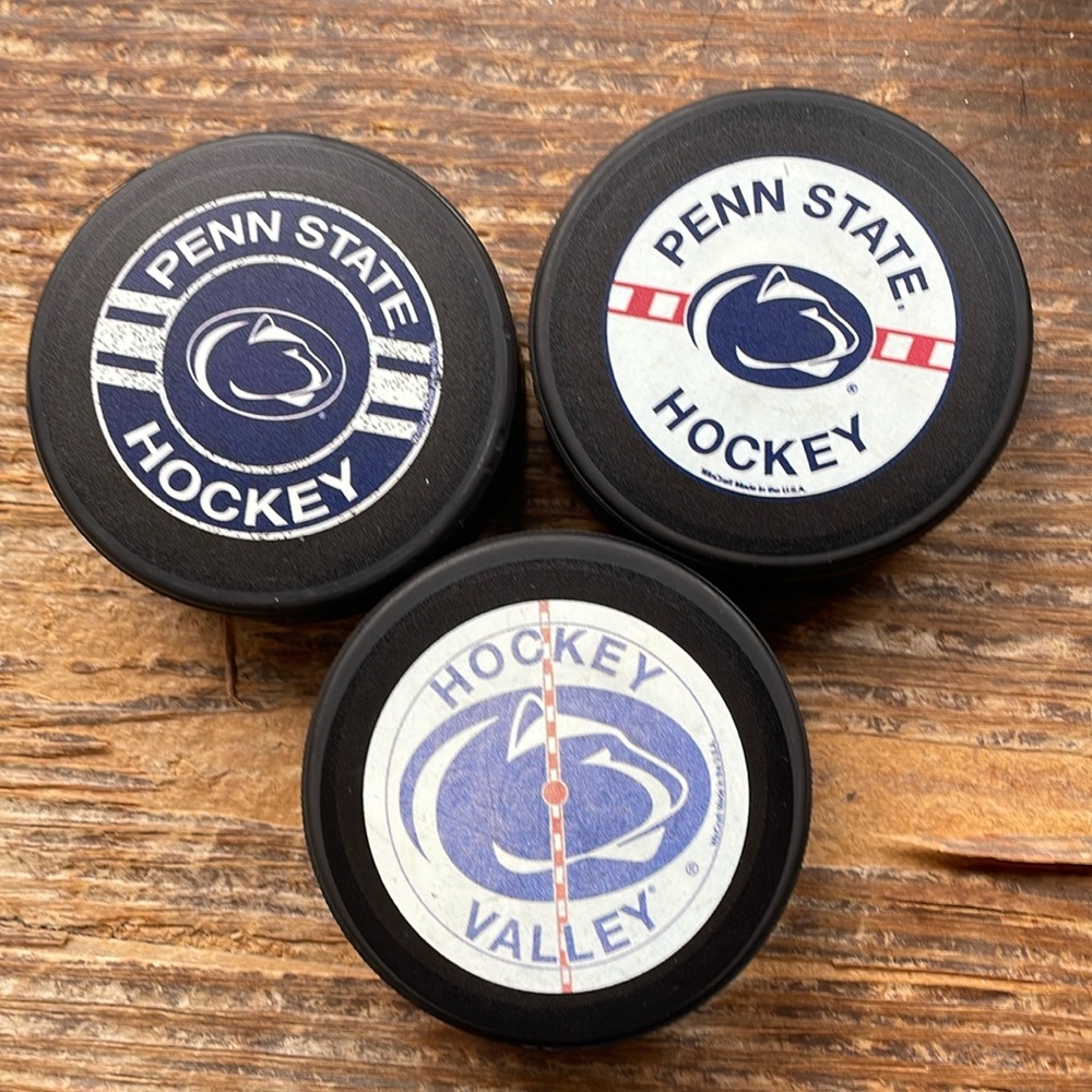 Penn State hockey pucks